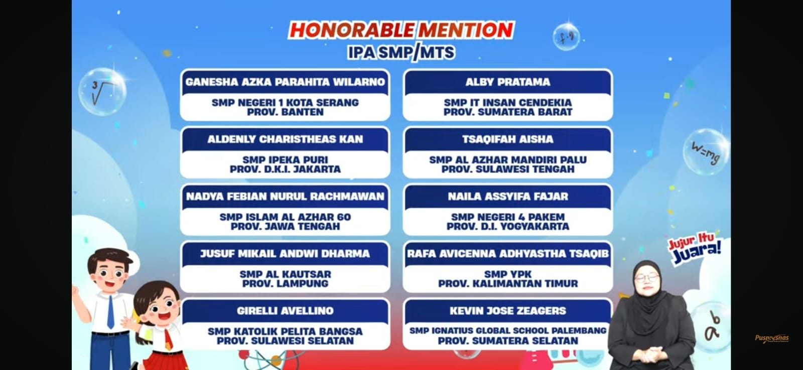 Alhamdulillah, Rafa Avicenna Raih Honorable Mention OSN Tingkat Nasional 2026